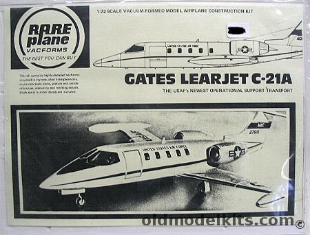 Rareplane 1/72 Gates Learjet 35A Business Jet -  USAF C-21A plastic model kit